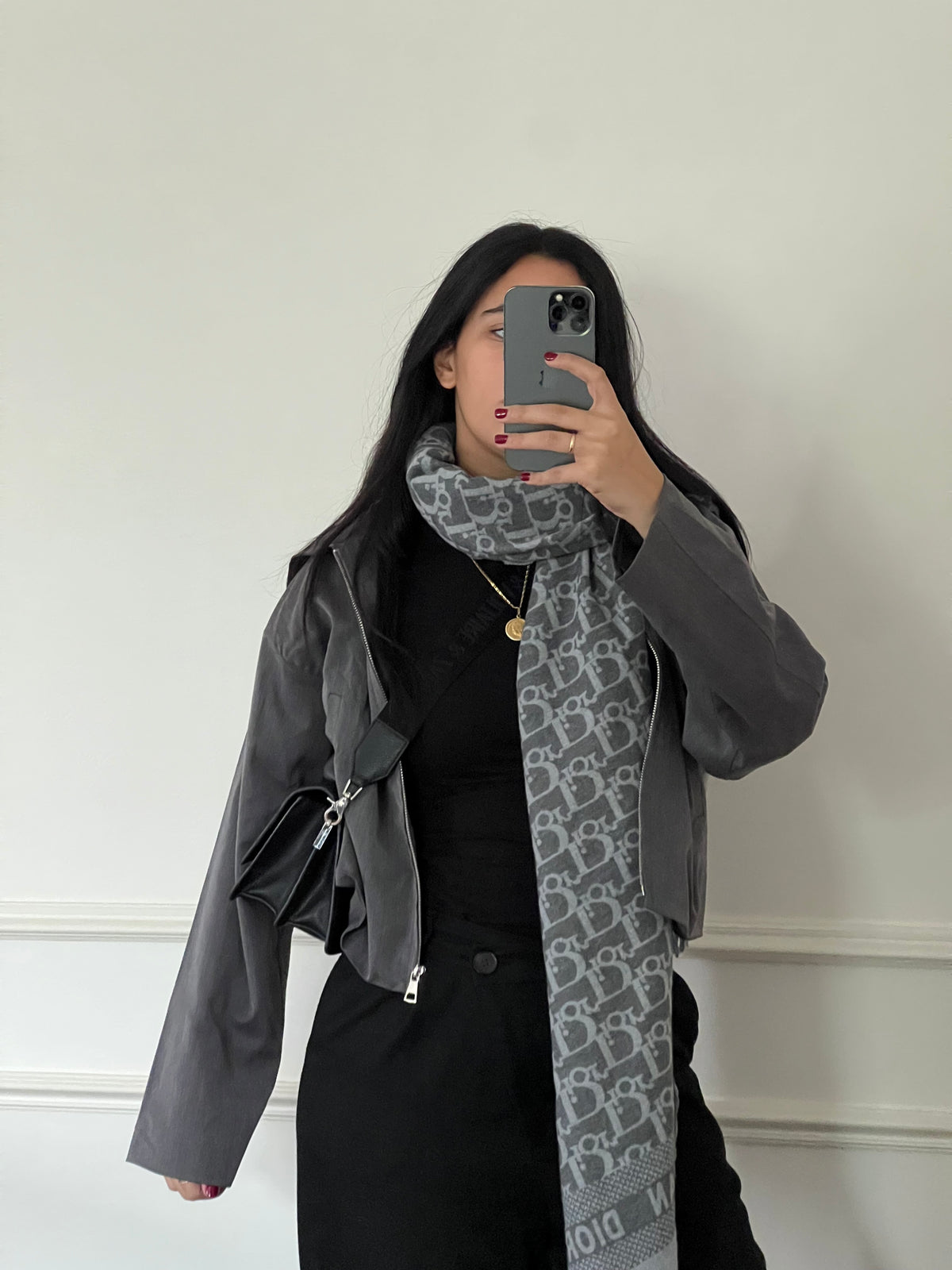 Woman in Grey // Wool Hooded Jacket