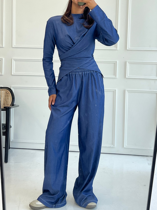 Hourglass Pants in Blue Light Jeans