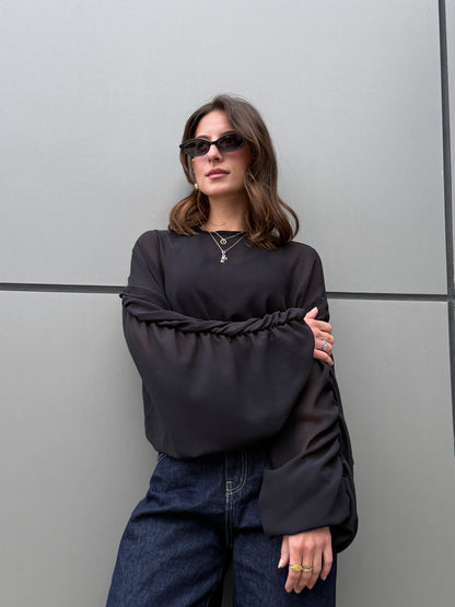 Glam Black Top