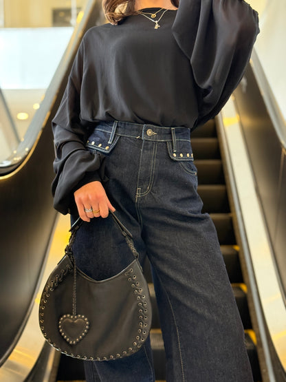 Glam Black Top