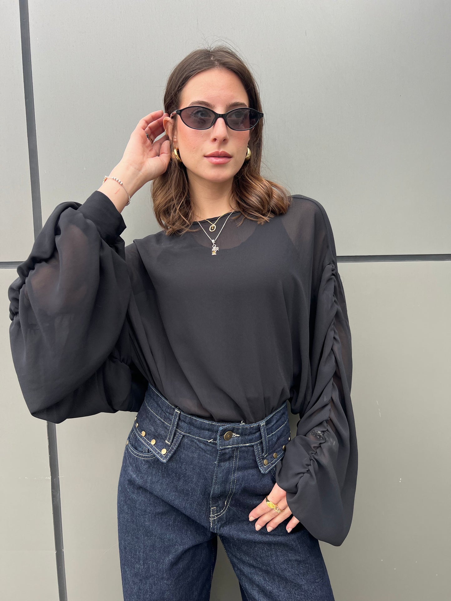 Glam Black Top