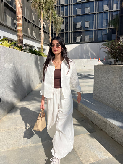 Embellished Off-White Shirt