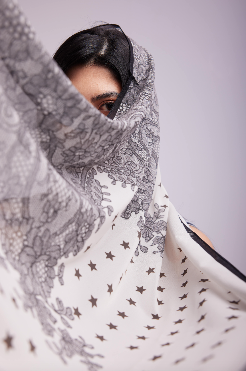 Star Lace: Créme & brown