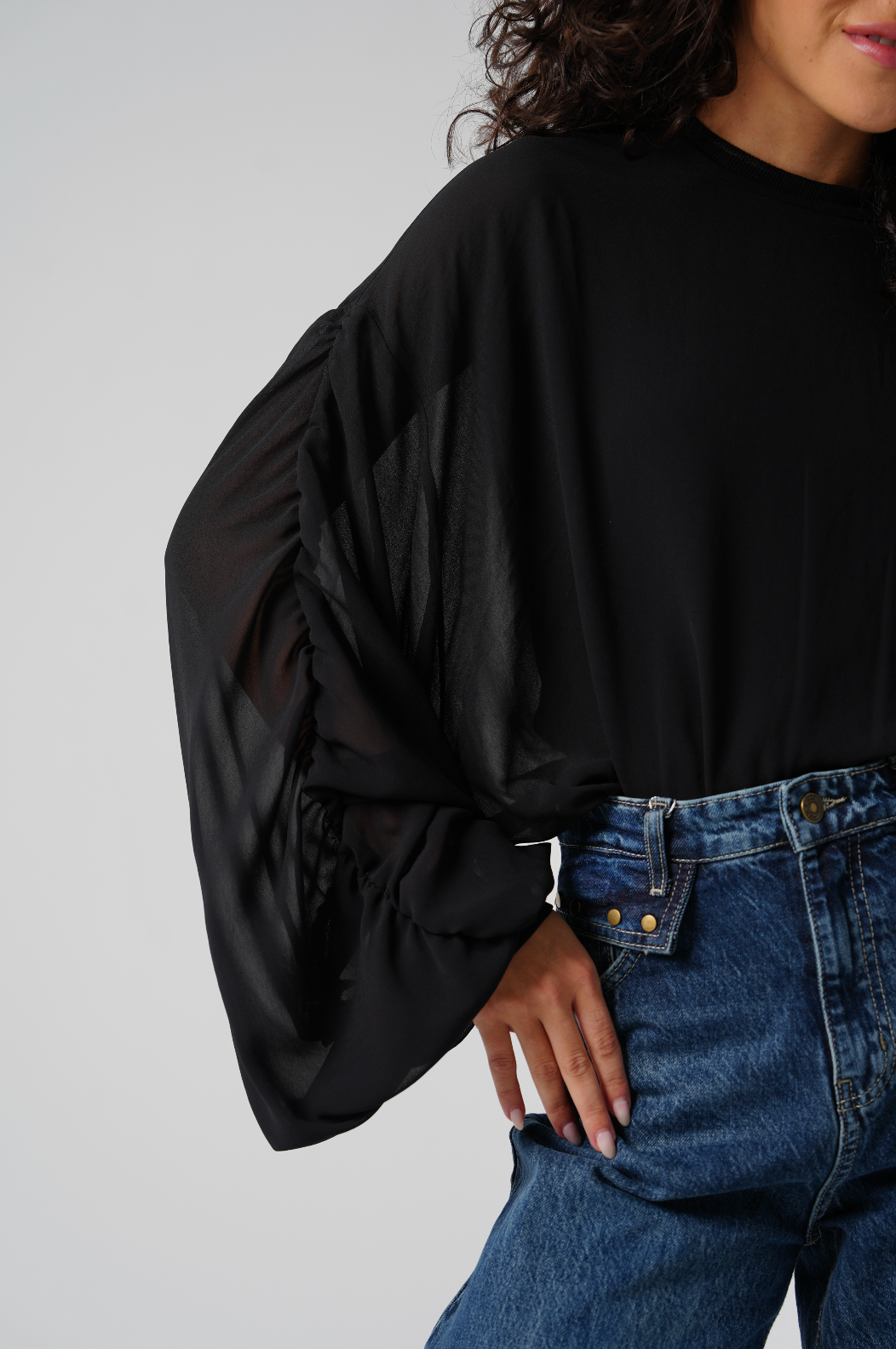 Glam Black Top