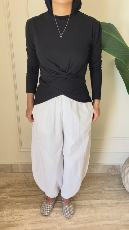 Wrap Cotton T-shirt 2.0